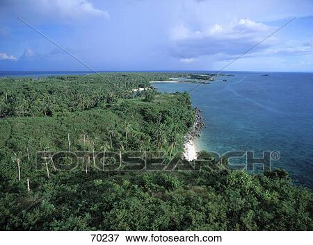 High angle view of coastline, Malapascua Island, Cebu, Philippines View Large Photo Image Stock Photo - High angle view of coastline, Malapascua Island, Cebu, Philippines . Fotosearch