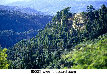High angle view of mountain, Arcadia, Peloponnese, Greece, Europe View Large Photo Image Stock Image - High angle view of mountain, Arcadia, Peloponnese, Greece, Europe . Fotosearch