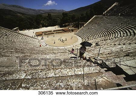 High angle view of people at amphitheatre  View Large Photo Image Stock Photography - High angle view of people at amphitheatre . Fotosearch
