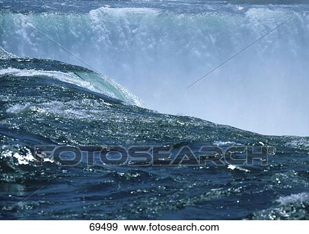 High angle view of waterfalls, Horseshoe Falls, Niagara Falls, Ontario, Canada View Large Photo Image Stock Photo - High angle view of waterfalls, Horseshoe Falls, Niagara Falls, Ontario, Canada . Fotosearch
