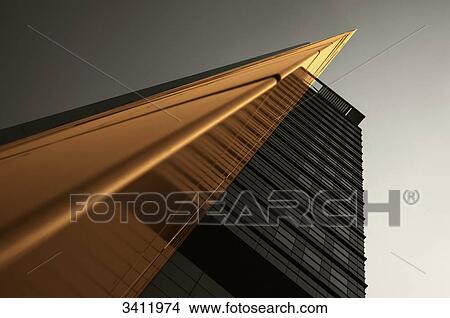 Picture - High rise, Frankfurt am Main, Hesse, Germany, Europe, worm's-eye view . Fotosearch