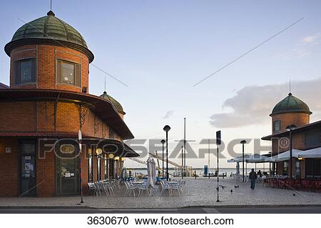 Stock Image - Historical market hall, Olhao, Algarve, Portugal . Fotosearch