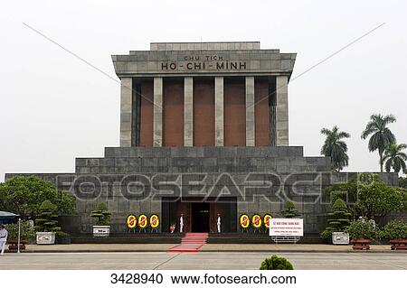 Stock Image - Ho Chi Minh Mausoleum, Hanoi, Vietnam . Fotosearch