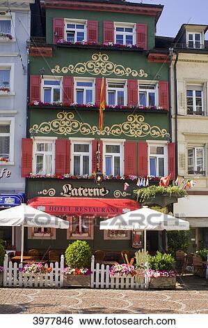 Stock Photograph - Hotel Restaurant Laterne, Baden-Baden, Baden-Wuerttemberg, Germany, Europe . Fotosearch