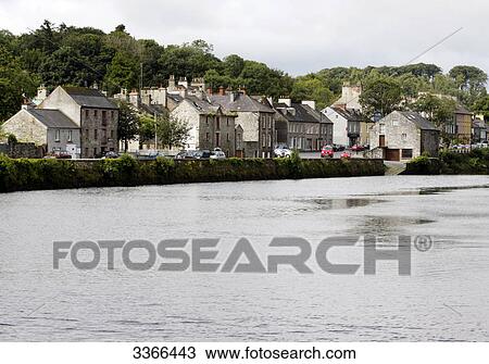 Houses and street at a waterfront, Ramelton, Ireland View Large Photo Image Stock Image - Houses and street at a waterfront, Ramelton, Ireland . Fotosearch