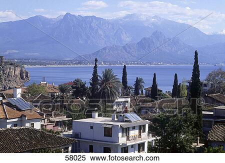 Stock Photography - Houses at the bay, Turkey . Fotosearch