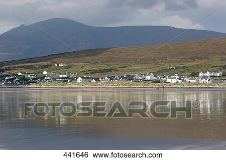 Houses at waterfront, Achill Island, County Mayo, Republic of Ireland View Large Photo Image Stock Photograph - Houses at waterfront, Achill Island, County Mayo, Republic of Ireland . Fotosearch