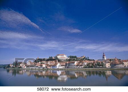 Houses at waterfront, Slovenia View Large Photo Image Stock Image - Houses at waterfront, Slovenia . Fotosearch