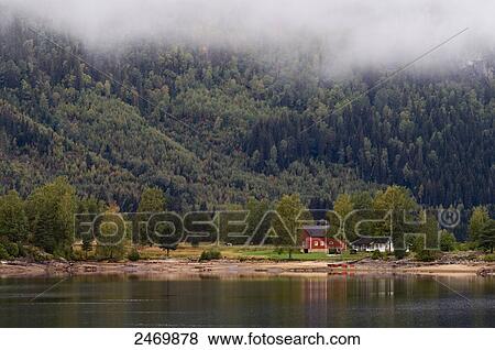 Houses in village, Evje, Norway View Large Photo Image Stock Photo - Houses in village, Evje, Norway . Fotosearch