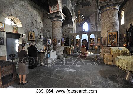 Interior of the Anchiskhati Basilica, Tbilisi, Georgia View Large Photo Image Picture - Interior of the Anchiskhati Basilica, Tbilisi, Georgia . Fotosearch