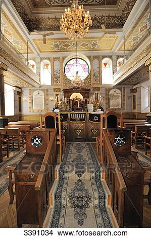 Interior shot of an empty synagogue, Tbilisi, Georgia View Large Photo Image Picture - Interior shot of an empty synagogue, Tbilisi, Georgia . Fotosearch