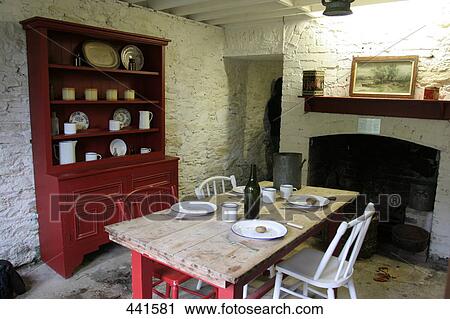 Stock Image - Interiors of dinning room . Fotosearch