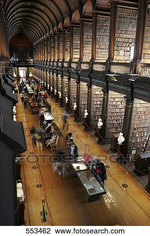 Interiors of library, Trinity College, Dublin, Dublin County, Leinster, Ireland View Large Photo Image Stock Image - Interiors of library, Trinity College, Dublin, Dublin County, Leinster, Ireland . Fotosearch