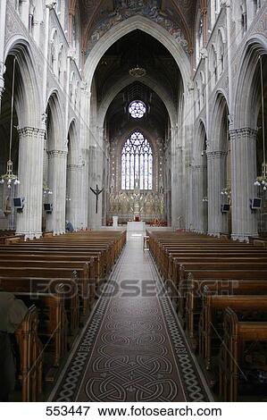 Stock Photo - Interiors on church, Armagh, Armagh County, Ireland . Fotosearch