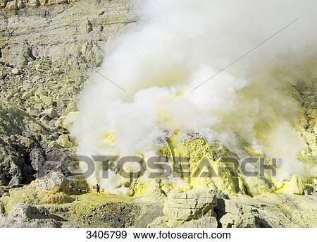 Stock Photo - Kawah Ijen, Java, Indonesia, Asia . Fotosearch