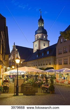 Kirchenplatz with town hall and town hall tower, Ettlingen, Baden-Wuerttemberg, Germany, Europe View Large Photo Image Stock Photo - Kirchenplatz with town hall and town hall tower, Ettlingen, Baden-Wuerttemberg, Germany, Europe . Fotosearch