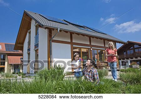 Picture - Lehner energy house, Poing, Bavaria, Germany, Europe . Fotosearch