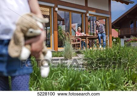 Stock Image - Lehner energy house, Poing, Bavaria, Germany, Europe . Fotosearch