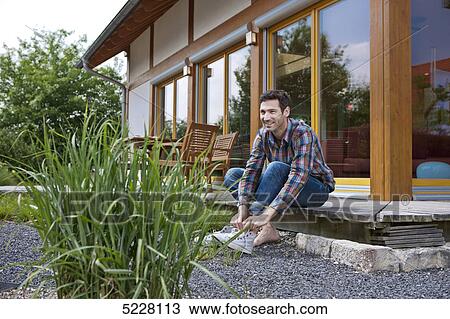 Stock Image - Lehner energy house, Poing, Bavaria, Germany, Europe . Fotosearch
