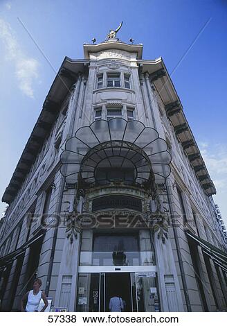 Low angle view of department store, Ljubljana, Slovenia View Large Photo Image Stock Photo - Low angle view of department store, Ljubljana, Slovenia . Fotosearch