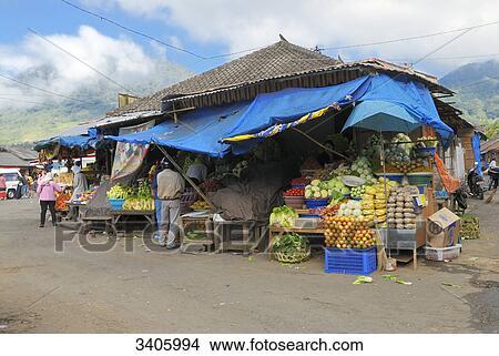 Market, Bedugul, Bali, Indonesia, Asia View Large Photo Image Picture - Market, Bedugul, Bali, Indonesia, Asia . Fotosearch