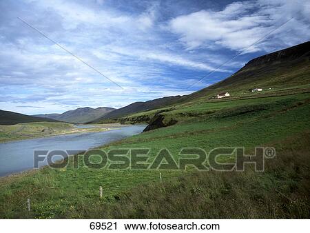 Meadow at riverfront, Akureyri, Iceland View Large Photo Image Stock Image - Meadow at riverfront, Akureyri, Iceland . Fotosearch