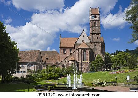 Stock Image - Monastery church, Alpirsbach, Baden-Wuerttemberg, Germany, Europe . Fotosearch