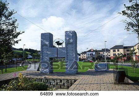 Stock Photo - Monument in park, Londonderry, Republic Of Ireland . Fotosearch