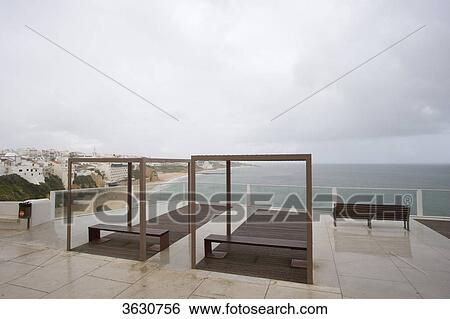 Stock Photograph - Observation terrace at the Area de Lazer, Albufeira, Algarve, Portugal . Fotosearch