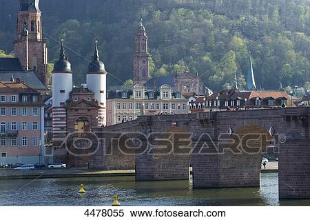 Old bridge, Heidelberg, Baden-Wuerttemberg, Germany, Europe View Large Photo Image Stock Photography - Old bridge, Heidelberg, Baden-Wuerttemberg, Germany, Europe . Fotosearch