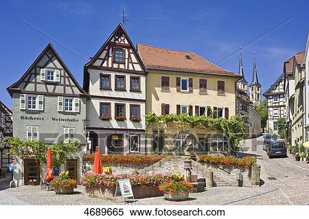 Old town of Bad Wimpfen, Baden-Wuerttemberg, Germany View Large Photo Image Stock Photography - Old town of Bad Wimpfen, Baden-Wuerttemberg, Germany . Fotosearch