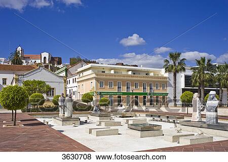Old town with Cathedral Sé and castle, Silves, Algarve, Portugal View Large Photo Image Stock Photo - Old town with Cathedral Sé and castle, Silves, Algarve, Portugal . Fotosearch
