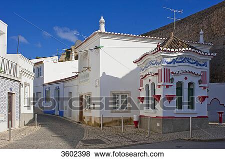 Stock Photo - Old town with Moorish kiosk, Lagos, Algarve, Portugal . Fotosearch