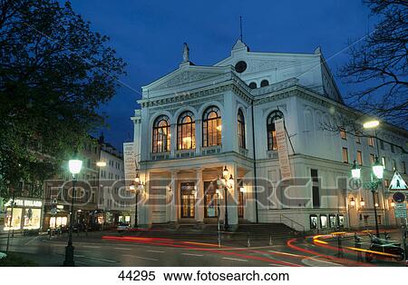 Opera house lit up at night, Staatstheater am Gartnerplatz, Munich, Bavaria, Germany View Large Photo Image Stock Photography - Opera house lit up at night, Staatstheater am Gartnerplatz, Munich, Bavaria, Germany . Fotosearch