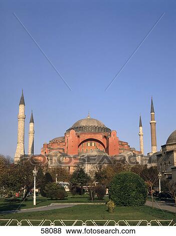 Park in front of mosque, Aya Sofya, Istanbul, Marmara Region, Turkey View Large Photo Image Stock Photo - Park in front of mosque, Aya Sofya, Istanbul, Marmara Region, Turkey . Fotosearch