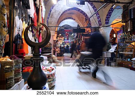 Picture - People in market, Istanbul, Turkey . Fotosearch