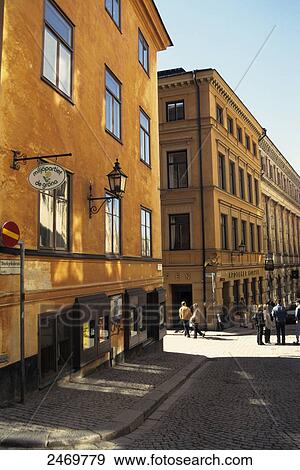 People in street, Gamla Stan, Stockholm, Sweden View Large Photo Image Stock Photo - People in street, Gamla Stan, Stockholm, Sweden . Fotosearch