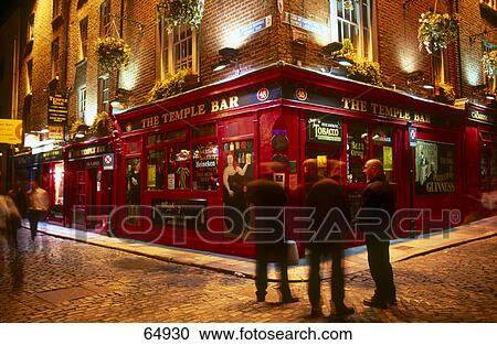 People outside bar, The Temple Bar, Dublin, Republic Of Ireland View Large Photo Image Stock Image - People outside bar, The Temple Bar, Dublin, Republic Of Ireland . Fotosearch
