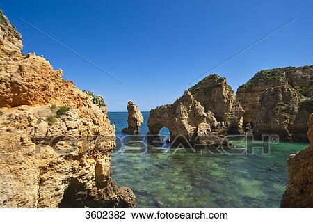 Ponta da Piedade, Lagos, Algarve, Portugal View Large Photo Image Stock Image - Ponta da Piedade, Lagos, Algarve, Portugal . Fotosearch
