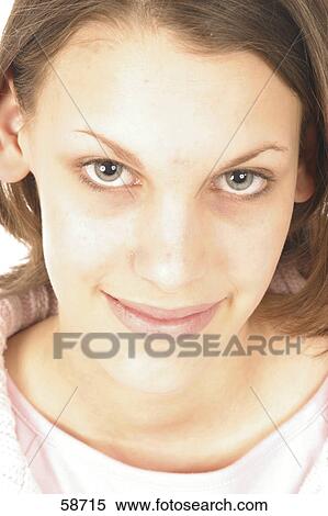 Portrait of young woman smiling View Large Photo Image Stock Photography - Portrait of young woman smiling . Fotosearch