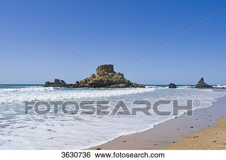 Stock Photograph - Praia do Castelejo, Vila do Bispo, Algarve, Portugal . Fotosearch