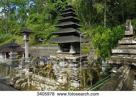 Stock Photo - Pura Yeh Gangga Temple, Bali, Indonesia, Asia . Fotosearch