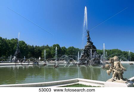Reflection of trees in water, Herrenchiemsee Castle, Herreninsel, Bavaria, Germany View Large Photo Image Stock Image - Reflection of trees in water, Herrenchiemsee Castle, Herreninsel, Bavaria, Germany . Fotosearch