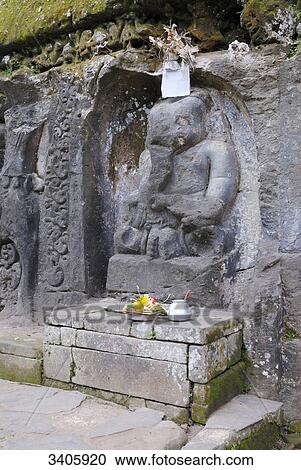 Stock Image - Relief Yeh Pulu, Bali, Indonesia, Asia . Fotosearch