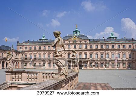 Stock Photo - Residence castle, Rastatt, Baden-Wuerttemberg, Germany, Europe . Fotosearch
