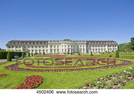 Stock Photograph - Residenzschloss, Ludwigsburg, Baden-Wuerttemberg, Germany, Europe . Fotosearch