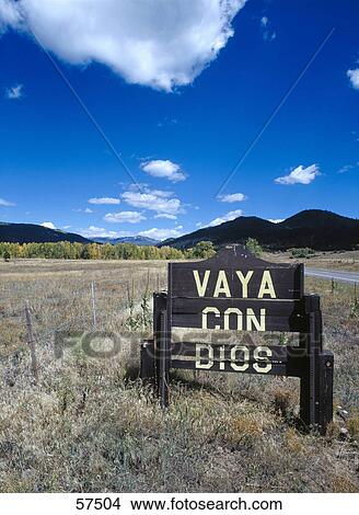 Picture - Road sign on countryroad side, Rocky Mountain National Park, Colorado, USA . Fotosearch