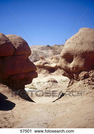 Rock formations on a landscape, Goblin Valley State Park, Utah, USA View Large Photo Image Stock Image - Rock formations on a landscape, Goblin Valley State Park, Utah, USA . Fotosearch