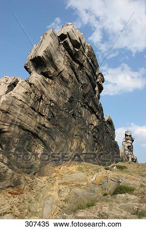 Rock formations on landscape, Devils Wall, Harz, Saxony-Anhalt, Germany View Large Photo Image Stock Photography - Rock formations on landscape, Devils Wall, Harz, Saxony-Anhalt, Germany . Fotosearch