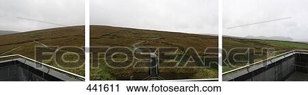 Stock Image - Rural landscape against overcast sky, County Mayo, Ireland . Fotosearch